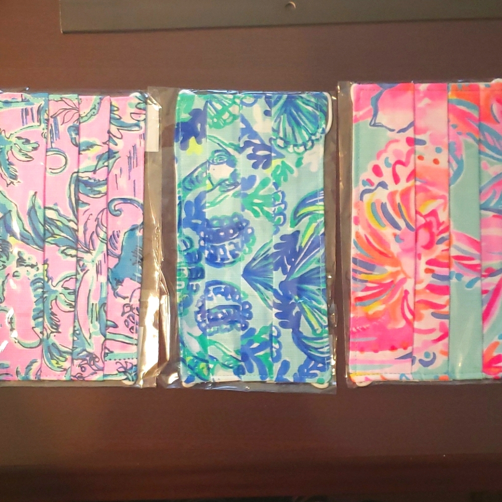 Lilly Pulitzer fabric face masks